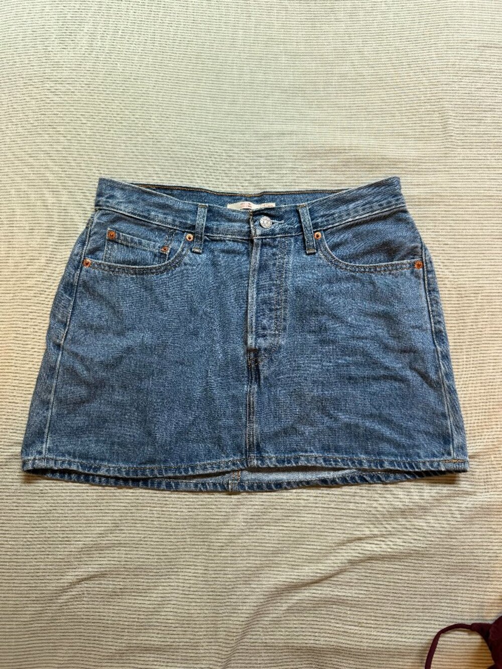 Levi's Icon Denim Mini Skirt - 28W